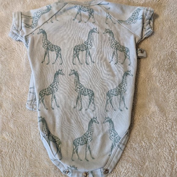 Kate Quinn blue giraffe kimono bodysuit - Picture 2 of 5